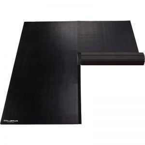 FLEXl-Connect Wrestling Mat - No Marks Smooth Surface 10' x 10' x 1-1/4', Black