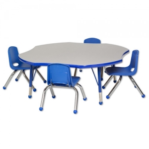 Clover Table Gblc & 410bl Chairs