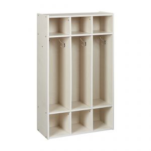 Streamline 3-Section Coat Locker - White Wash