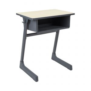 Cave Open Front Desk with Plastic Book Box