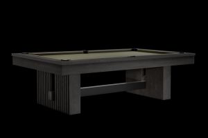 (new) Vancouver 8' Billiard Table (black Ash W/black Matte Metal)