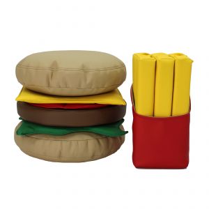Softscape Stack-a-burger And Fries Play Set, 13-piece