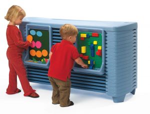 Spaceline Activity Center With 20 Spaceline Cots, Carrier, Activity Table Top & 4 Activity Panels, Wedgewood