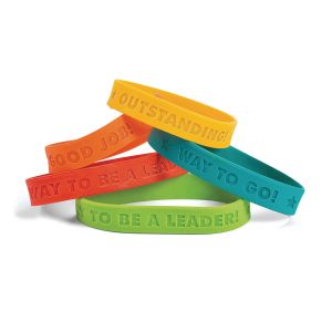 Award Sayings Rubber Bracelets