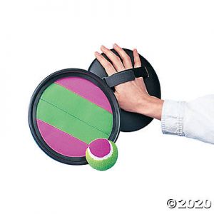 Velcro Catch Game, Two 8" Paddles and 1 Ball