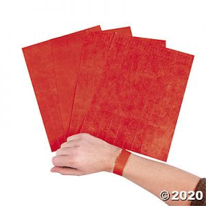 Selfadhesive Wristbands  Red