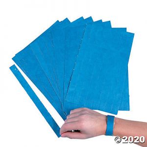 Selfadhesive Wristbands  Blue