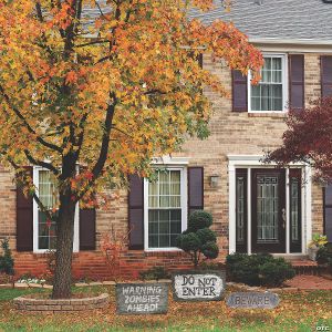 Beware Yard Signs Halloween Decorations