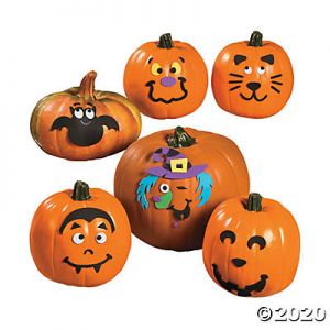 Small Pumpkin Face Craft Kit