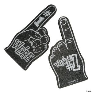 Black School Spirit Foam Hand