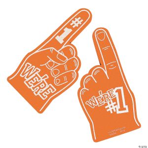 Orange School Spirit Foam Hand