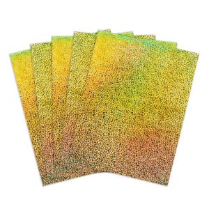 Holographic Card Stock - 8.5"x11" , 10pt, 25 Sheets, Sparkle - Gold