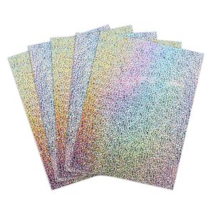 Holographic Card Stock - 8.5"x11" , 10pt, 25 Sheets, Sparkle - Silver