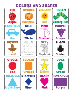 Classroom Poster - 17"x22" - Colors And Shapes