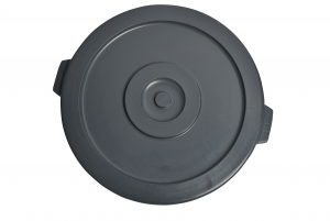 1032-02gy Grey Round Container Lid For 32 Gallon Garbage Can