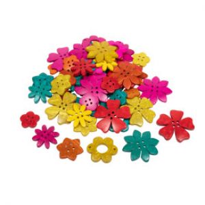 Coconut Flowers - Set Of 50