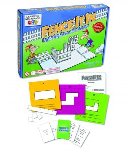 Fence It In: Exploring Area And Perimeter Game, Grade: 2, 20.3" Height, 8.85" Width, 13.3" Length 