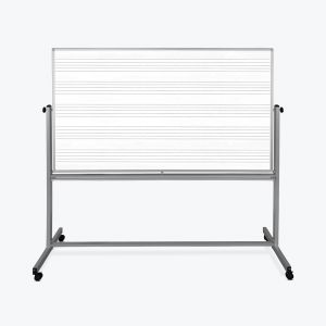 72"w X 48"h Mobile Double Sided Music Whiteboard