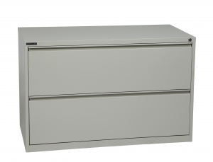 42" Wide 2 Drawer Lateral File With Core-Removeable Lock & Adjustable Glides