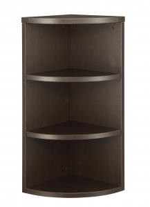 Napa 36"h Quarter-round Open Hutch (espresso)