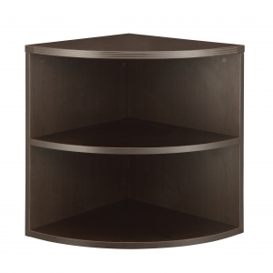 Napa 29"h Quarter-round Bookcase (espresso)