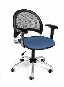 Straton Series Antimicrobial/antibacterial Vinyl Task Chair With Arms
