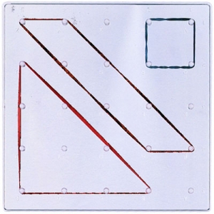 Geoboard Square Transparent 5x5 Pin Pack Of 12