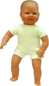 15 7 Inch Soft Body Doll Caucasian Baby Molded Hair