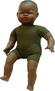 15 7 Inch Soft Body Doll African Baby Molded Hair
