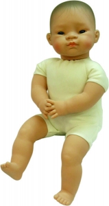 15 7 Inch Soft Body Doll Asian Baby Molded Hair