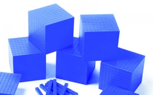 Base Ten, Blue/unit Cubes 1�s (1000)