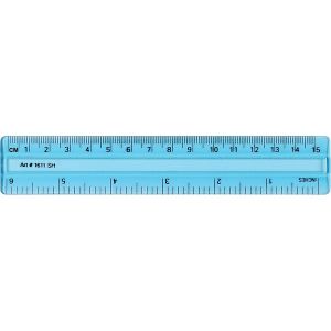 Pocket Ruler, 6" Blue