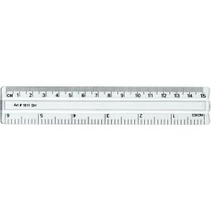 Pocket Ruler, Shatterproof, 6" Clear