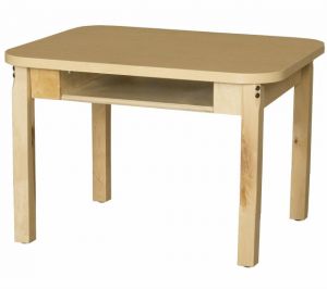 Classroom 18" X 24" High Pressure Laminate Desk With Hardwood Legs, 14" High