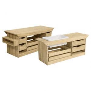 Outdoor Activity Center And Mud Kitchen Set