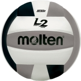 Molten Official Volleyball With Microfiber Cover, Nfhs Approved; Black/silver