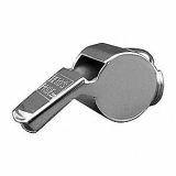 Medium Weight Metal Whistle,silver