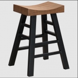 American Heritage Cheyenne Stool - Bar Height, Graphite/reclaimed Stools