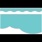 Light Turquoise Fancy Scallops Border Trim