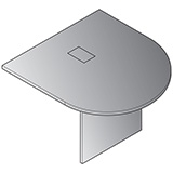 Expandable 48"x48" Bullet Top Component (slate Grey)