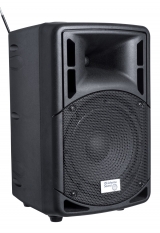 Wireless PA System with Wireless Tie Clip Microphone, 40 W, Black
