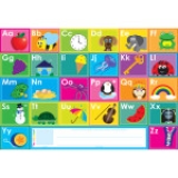 Placemat Studio™, 10 Pack, Abc's, Learning Placemat, 13" X 19", Single Sided, Smart Poly