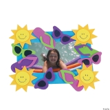 Foam Summer Fun Picture Frame Magnet Craft Kit