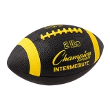 2 Lb Intermediate Size Weighted Football Trainer,black/yellow